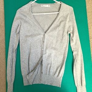 Zara Cardigan Sweater Gray